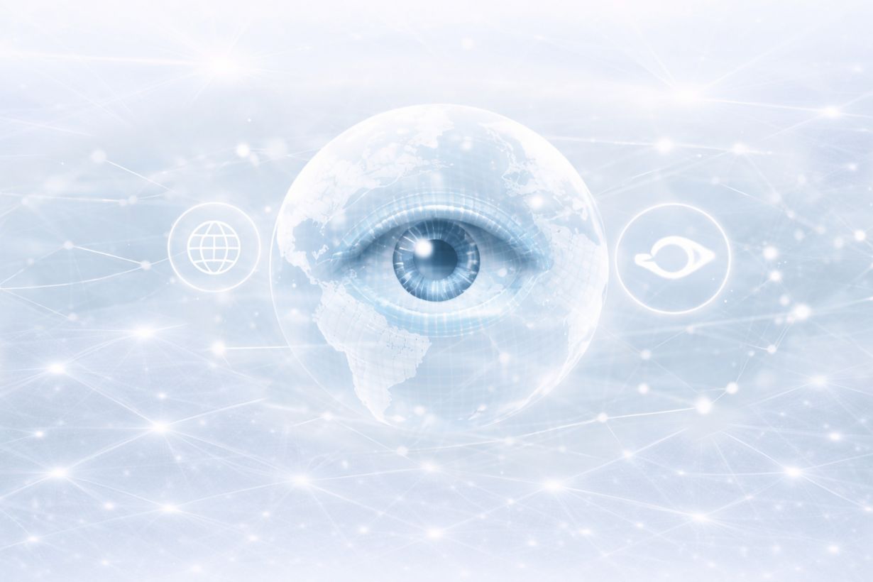 Symbolische Darstellung digitaler Sichtbarkeit, Auffindbarkeit und Online-Präsenz bei medienmatrixx